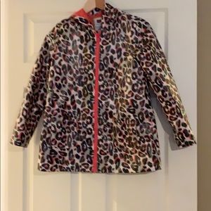 Girls size large Gymboree leopard raincoat